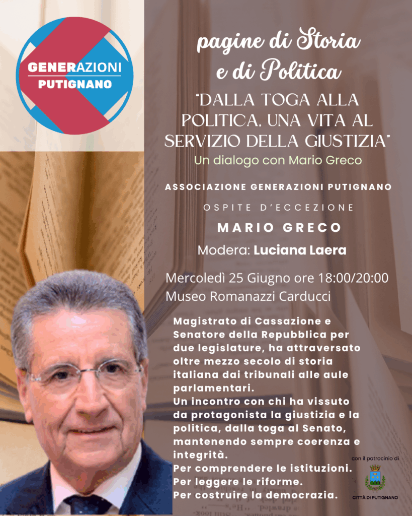 locandina descrittiva dell'incontro con Mario Greco